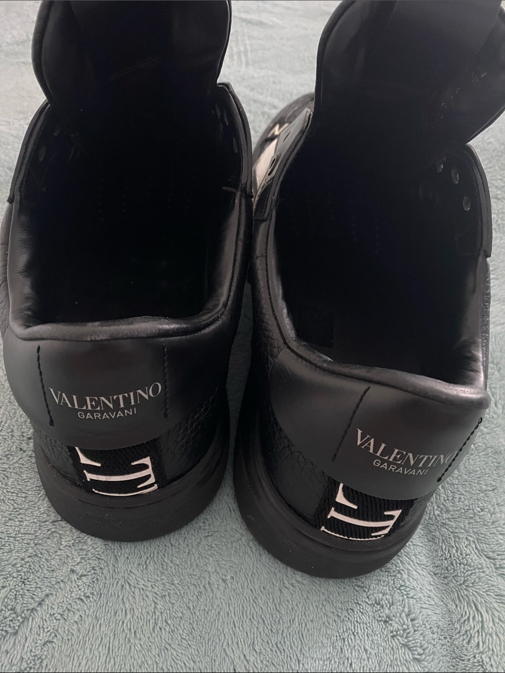 Valentino Black and White VLN Strap Sneakers - Picture 2 of 4